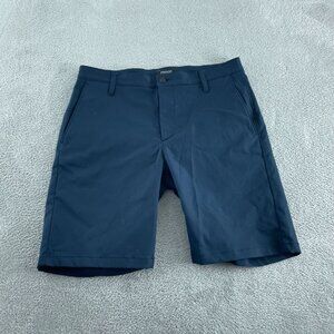 Proof Mens Navy Blue Polyester Blend Shorts Size 34 4798